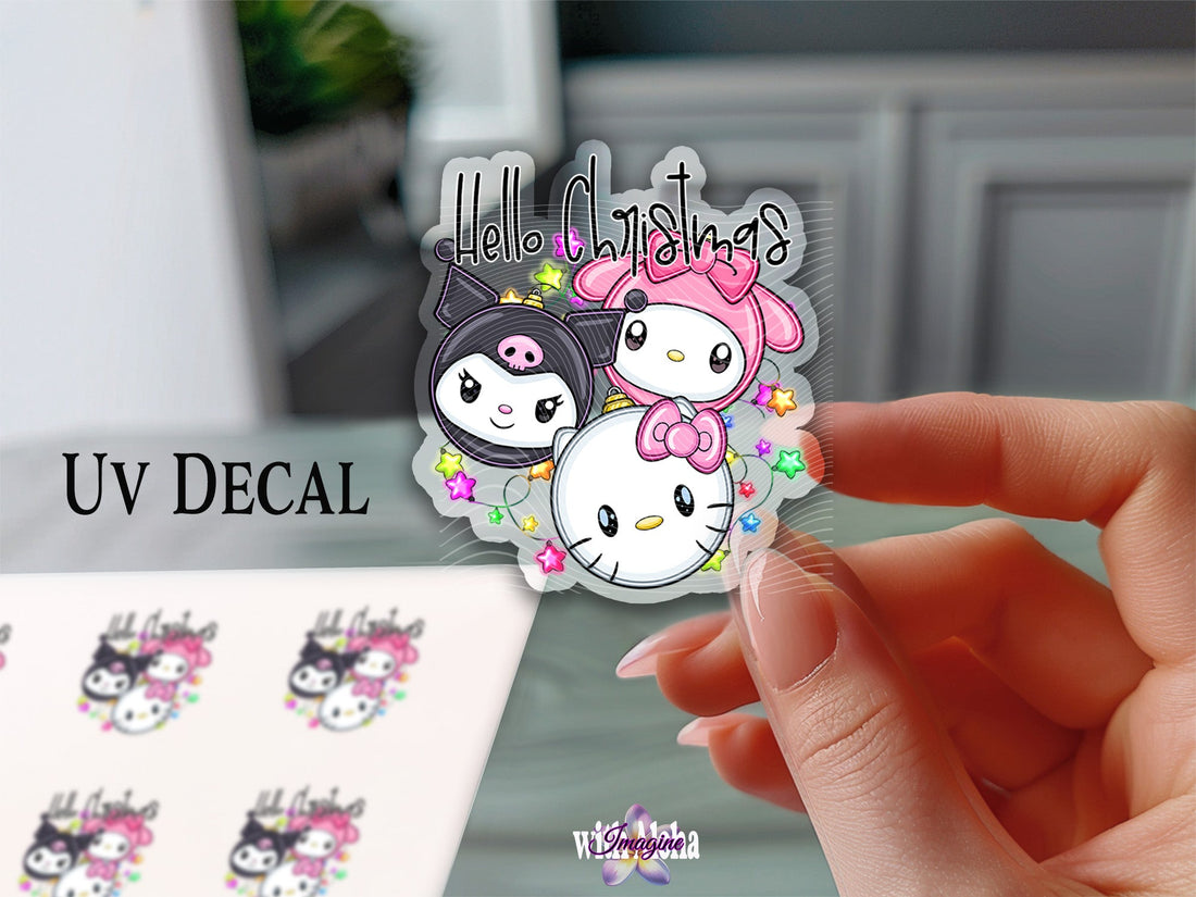 Celebrate the Holidays with the Adorable "Hello Christmas" UV Decal! - Imagine With Aloha