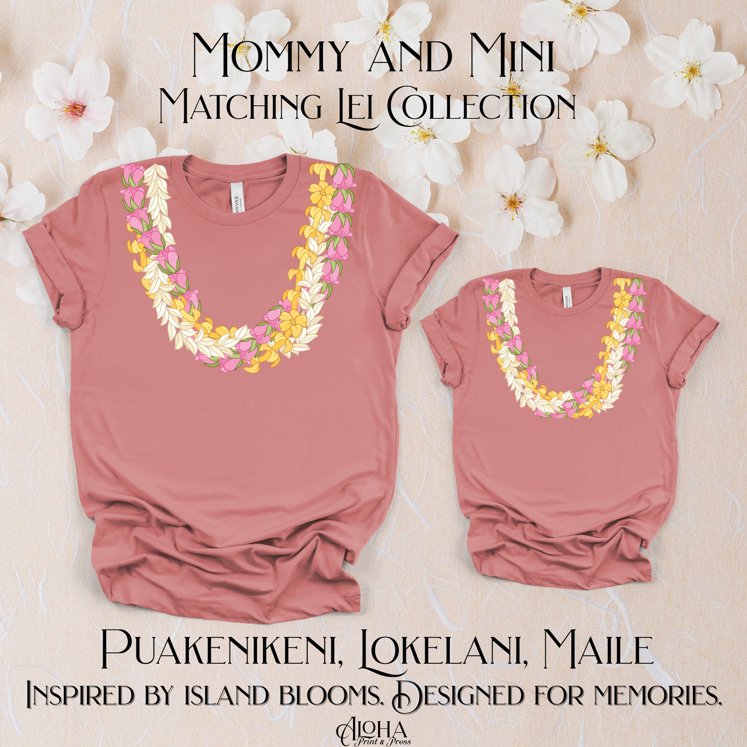Mommy & Mini Lei Collection – Matching Island-Inspired Shirts