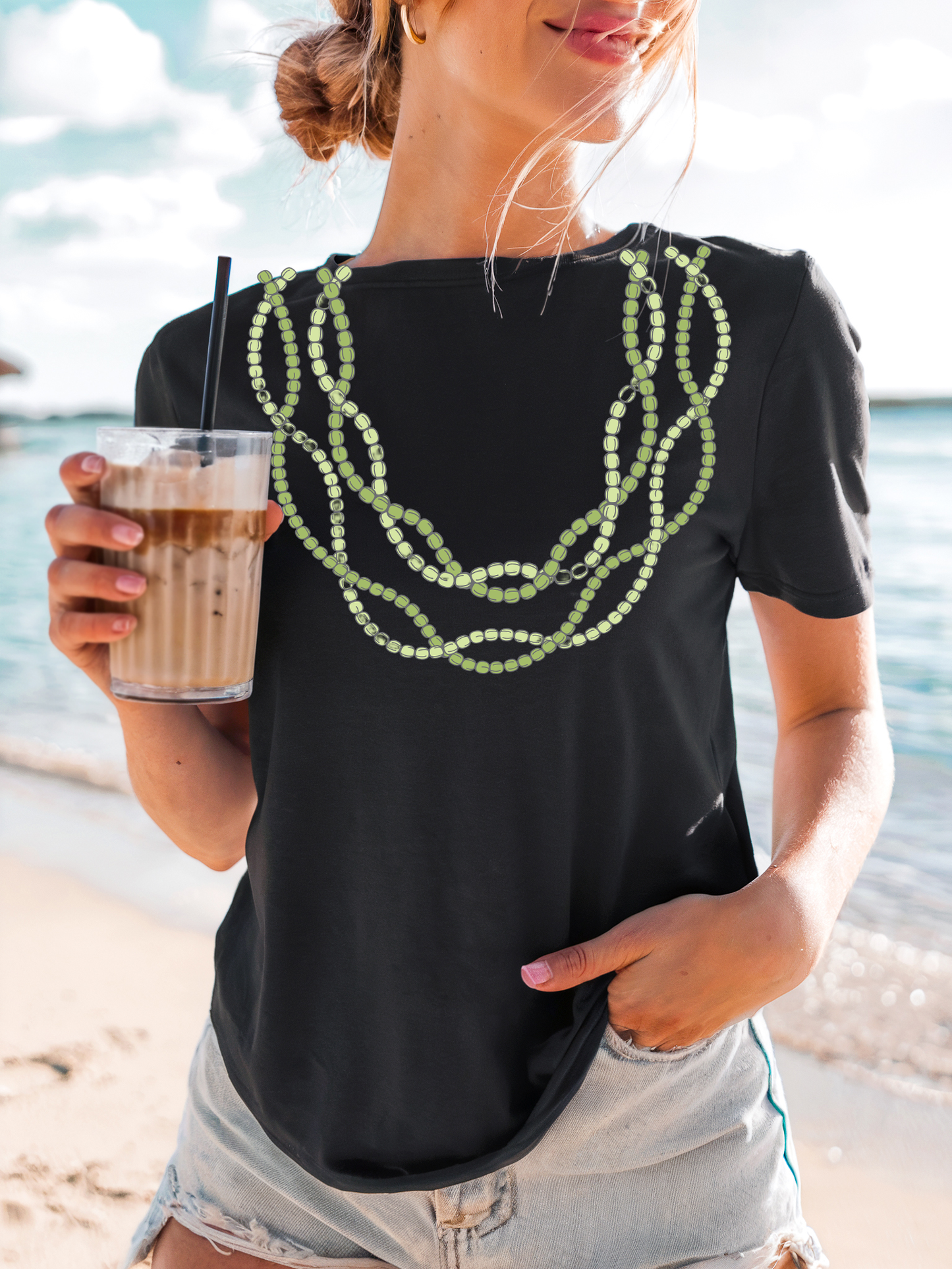 Mokihana Twist Lei T-Shirt | Hawaiian Inspired Lei Design
