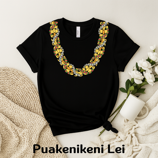 Puakenikeni Lei Shirt – Hawaiian Floral Rope Lei Tee