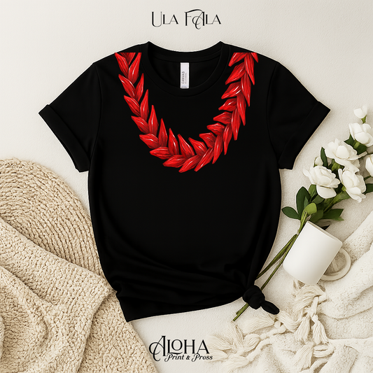 Ula Fala–Inspired Lei Shirt | Polynesian Statement Tee
