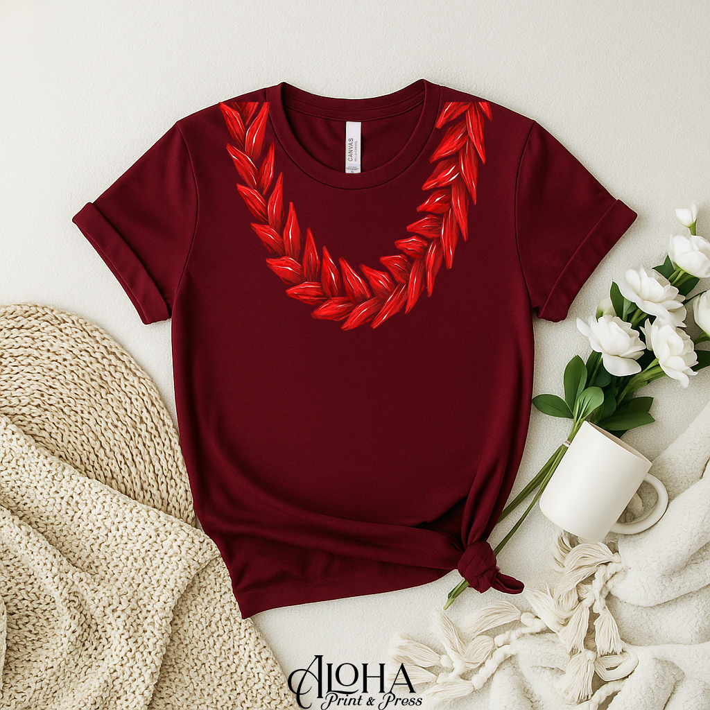 Ula Fala–Inspired Lei Shirt | Polynesian Statement Tee