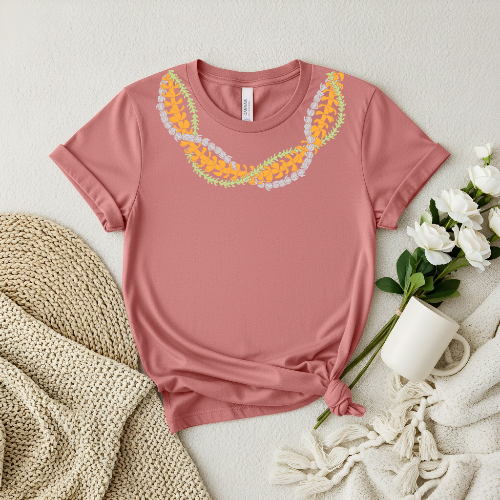 3 Lei Intertwined Shirt – Triple Hawaiian Lei  Tee