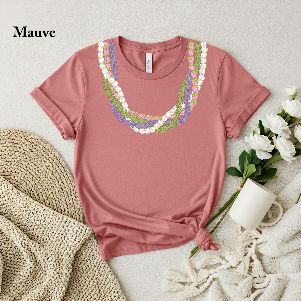 Island Lei Floral Tee – Hawaiʻi-Inspired Floral Shirt