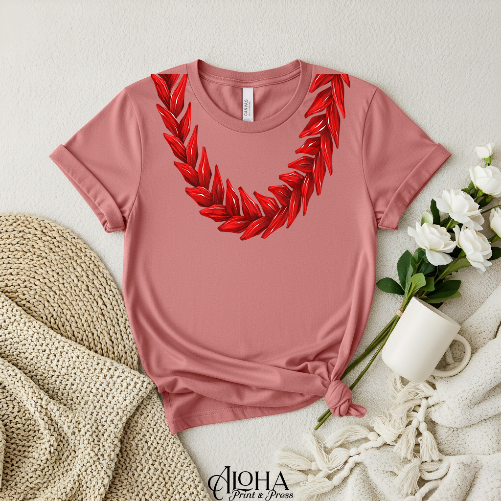 Ula Fala–Inspired Lei Shirt | Polynesian Statement Tee