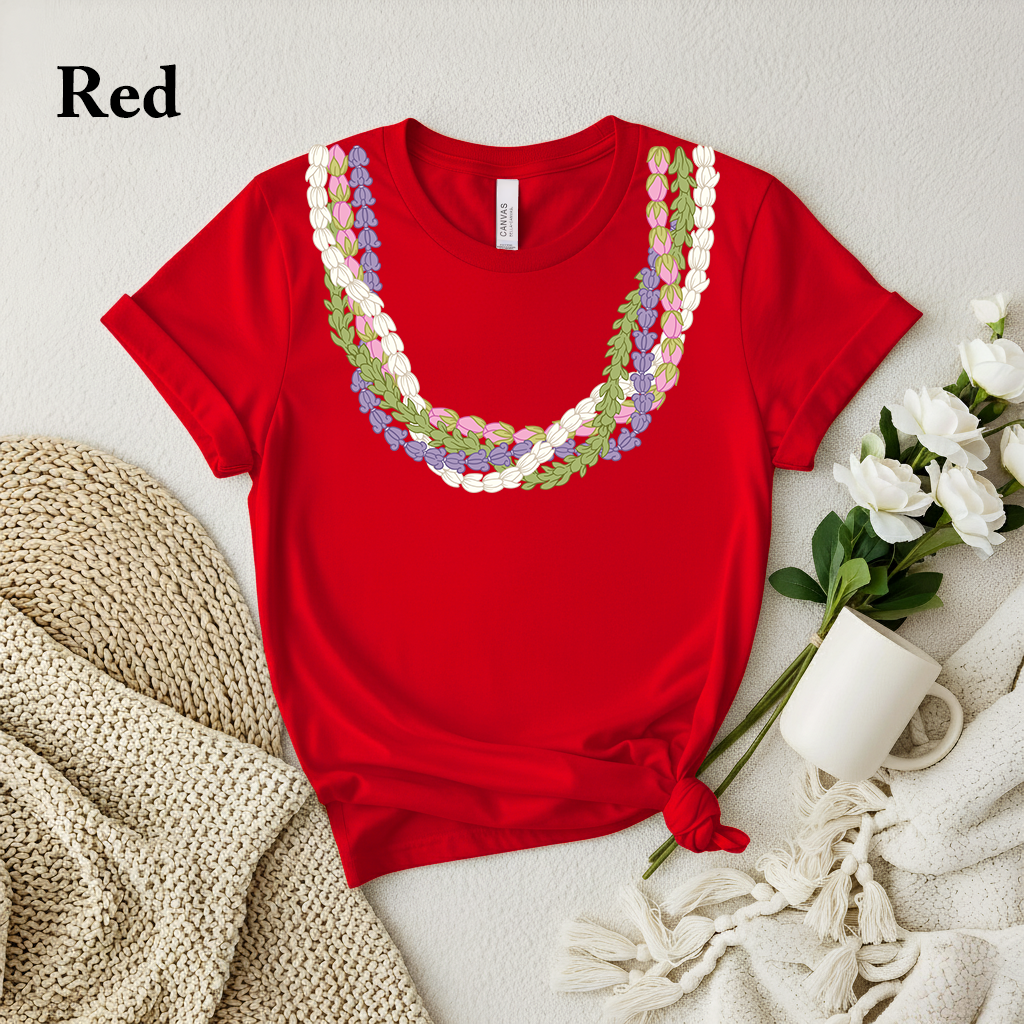 Island Lei Floral Tee – Hawaiʻi-Inspired Floral Shirt