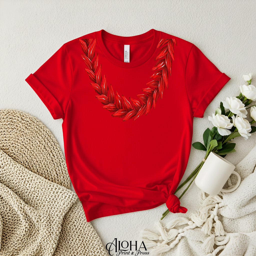 Ula Fala–Inspired Lei Shirt | Polynesian Statement Tee