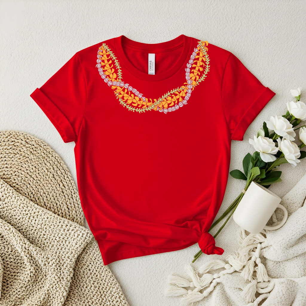 3 Lei Intertwined Shirt – Triple Hawaiian Lei  Tee