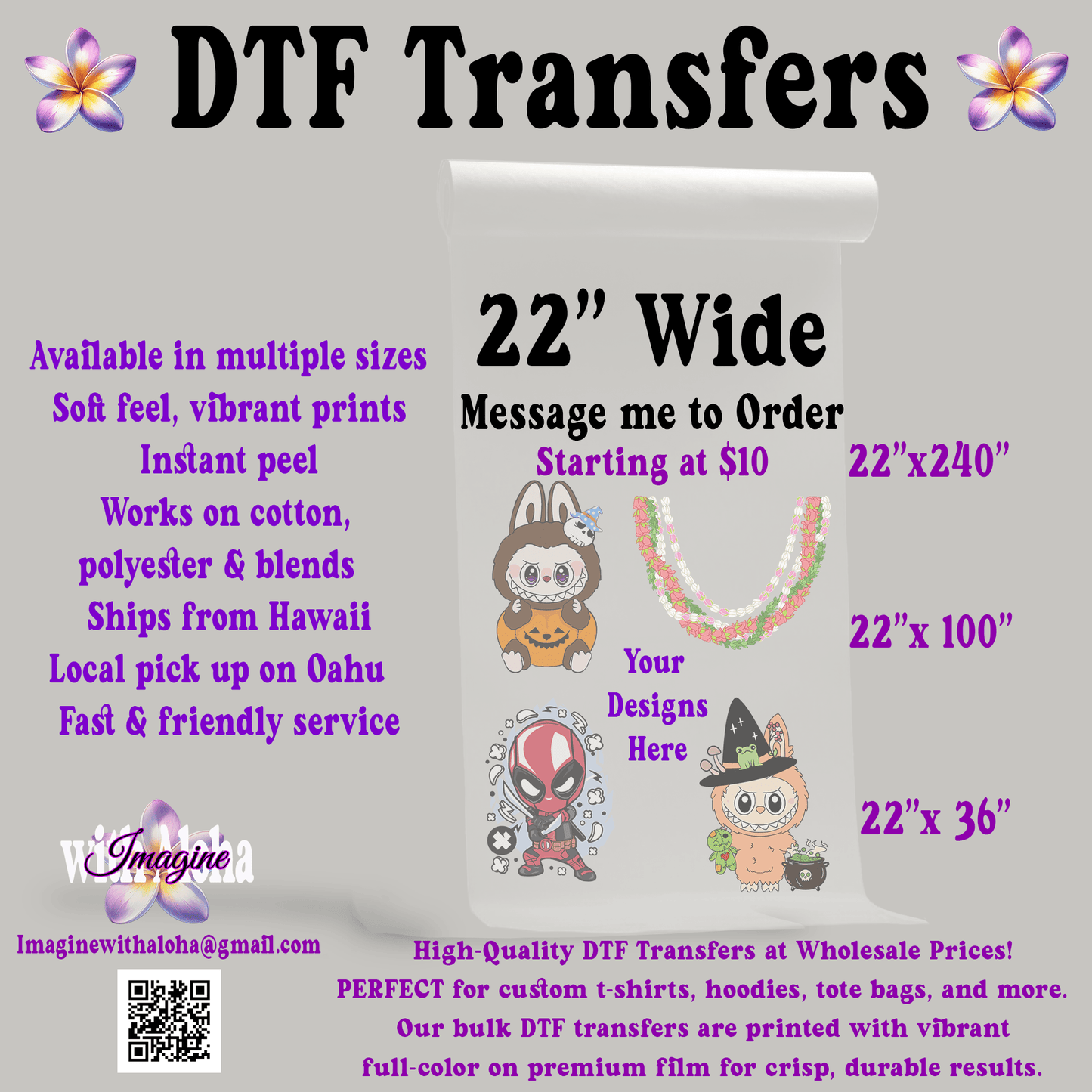 Build a Gang Sheet - Imagine With Aloha