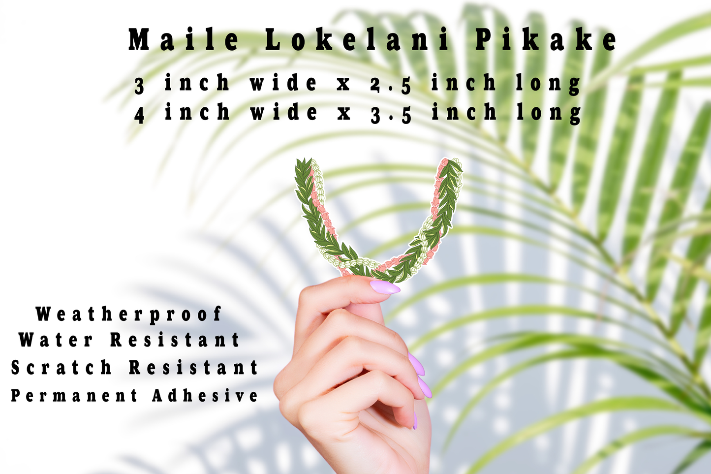 Maile Lokelani Pikake Lei Sticker