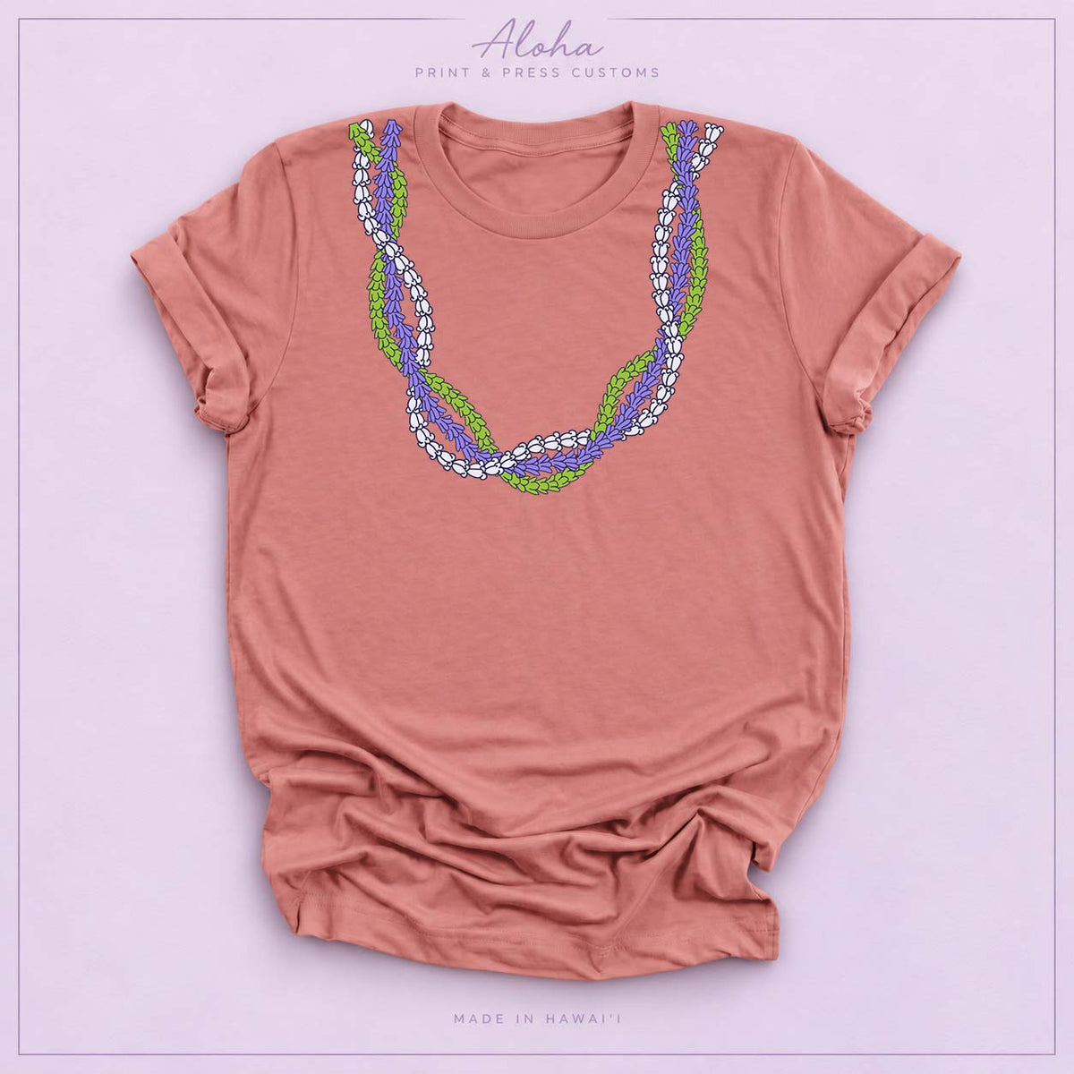 Mauve Pakalana Crownflower Agapanthus Lei T-Shirt