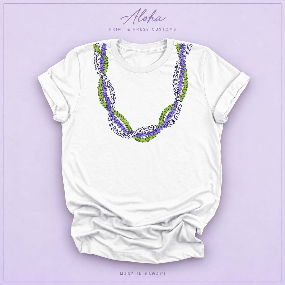 White Pakalana Crownflower Agapanthus Lei T-Shirt